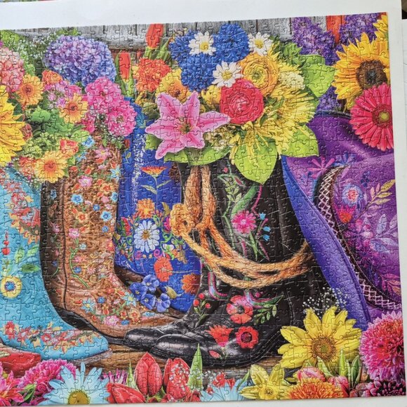 1000 Piece "Cowgirl Colors" Jigsaw Puzzle - Picture 3 of 4